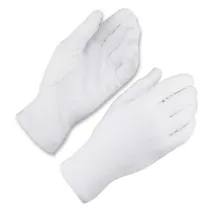 Handschuhe aus Baumwolle für die Arbeit mit Prüfgewichten