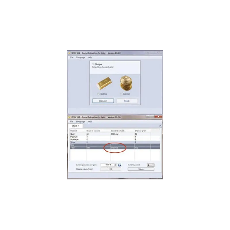 SAUTER TN GOLD 80 Ultraschall-Goldtester