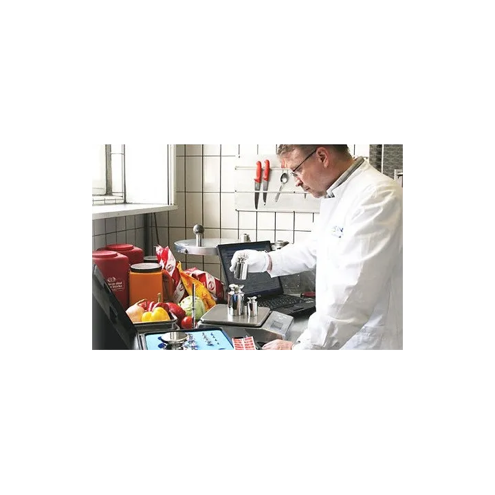 Handschuhe aus Baumwolle für die Arbeit mit Prüfgewichten