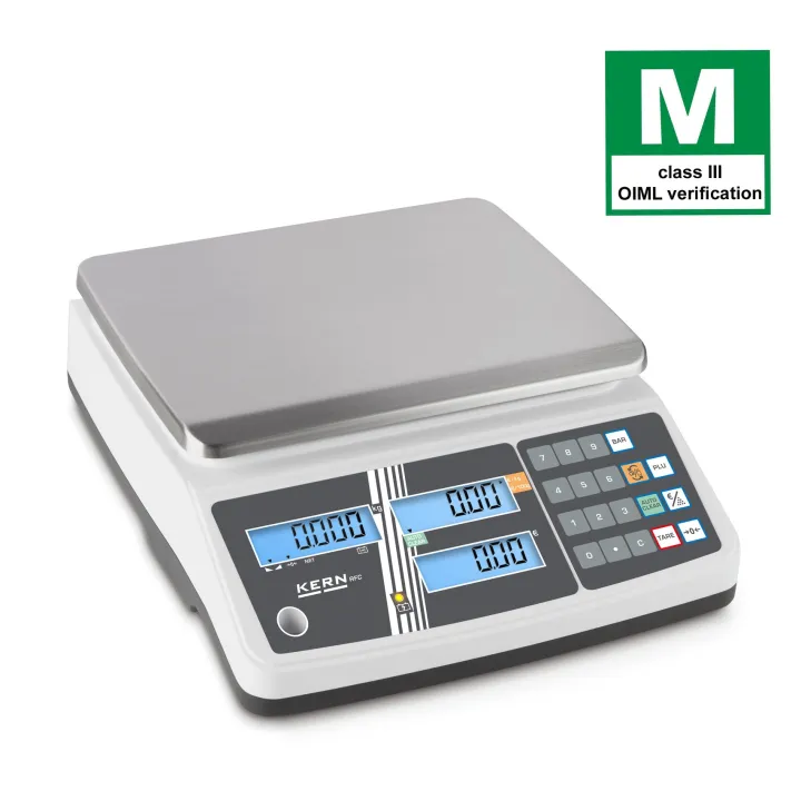 Einzelhandelswaage KERN RPB 6K1DM mit Erinnerungen