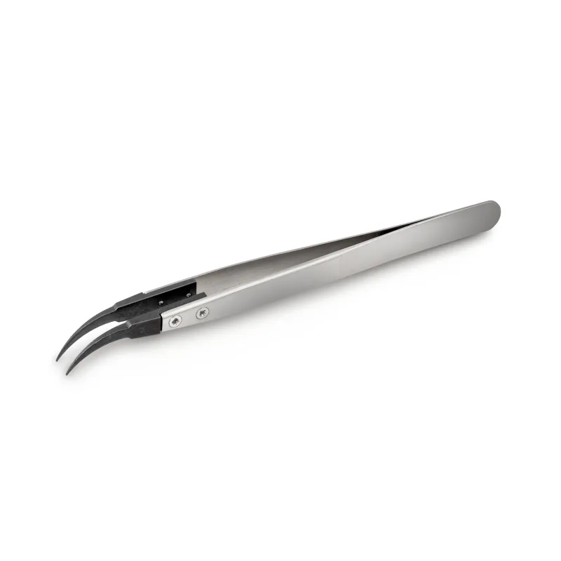 Pinzette mit hochwertigen Carbon-Spitzen 130 mm lang