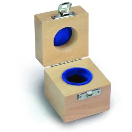 Holzgeschütztes Etui für Einzelgewichte, gepolstert