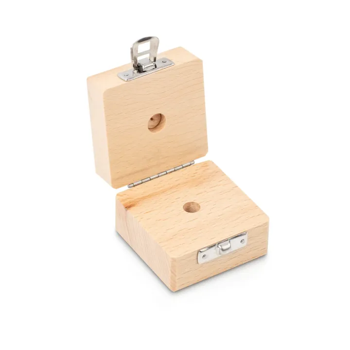 Holzgeschütztes Etui für KERN Kalibriergewichte 5g