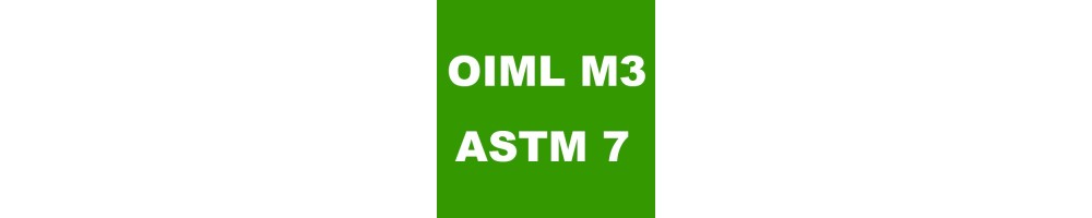 Gewichte mit einfacher Genauigkeit für die OIML M3-Klasse